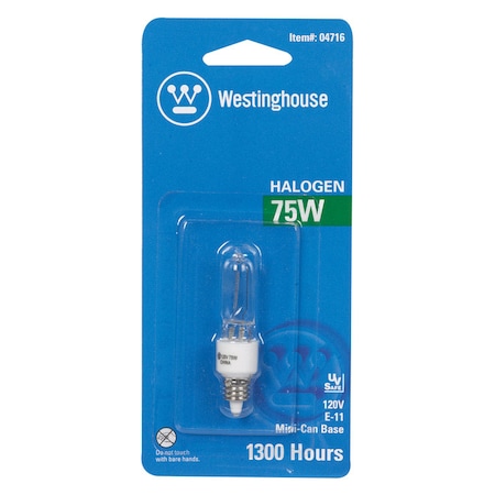 Westinghouse Westinghouse 75 W T4 Specialty Halogen Bulb 1450 lm White 1 pk 04716